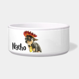 Nacho - Hund - personalisierte Schale Napf