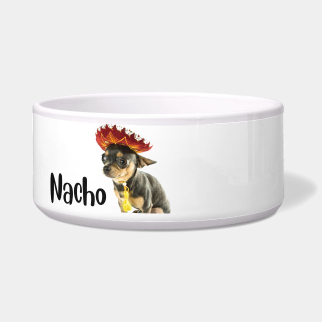 Nacho - Hund - personalisierte Schale Napf (Vorderseite)