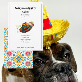 Nacho Ihr durchschnittlicher Hund Sombrero Taco Ei Einladung