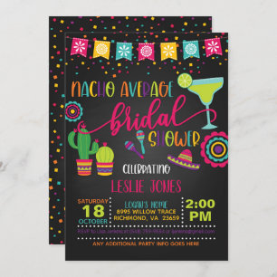 Nacho Invitation de douche nuptiale moyenne - BL