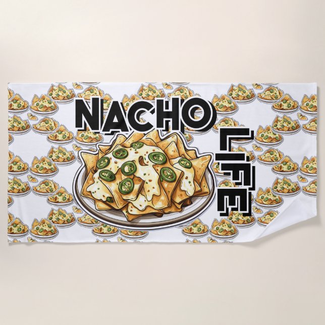 Nacho Life, Nacho lover, Strandtuch (Vorderseite)