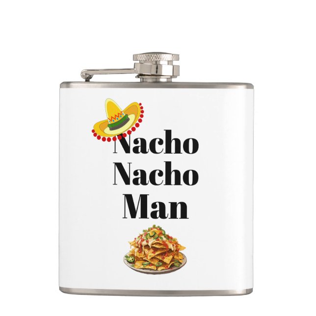 Nacho Nacho Man Flask Flachmann (Vorderseite)