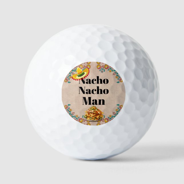 Nacho Nacho Man Golf Ball (Vorderseite)