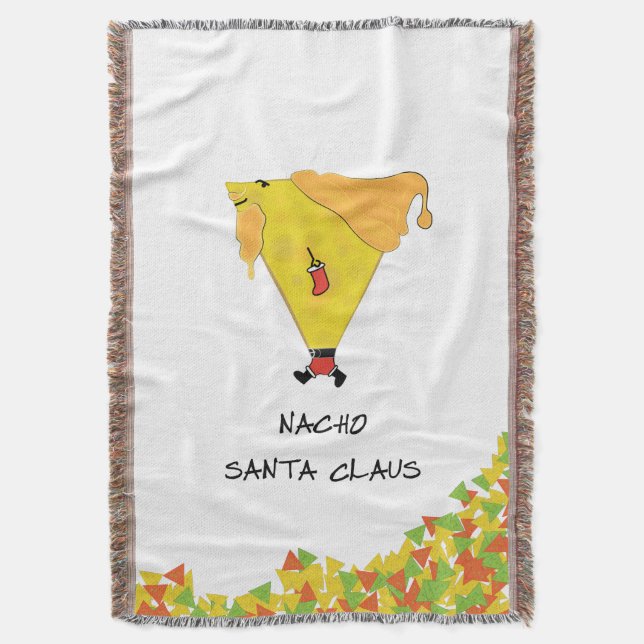 Nacho Santa mit Chips Decke (Vorderseite Vertikal)