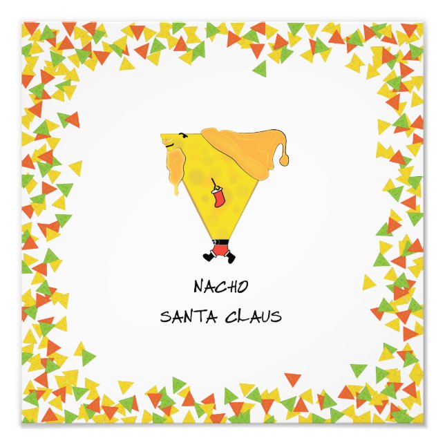 Nacho Santa mit Chips Fotodruck (Vorne)