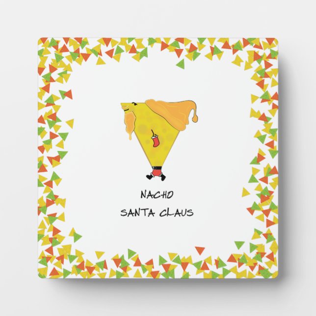 Nacho Santa mit Chips Fotoplatte (Vorderseite)