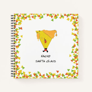 Nacho Santa mit Chips Notizbuch