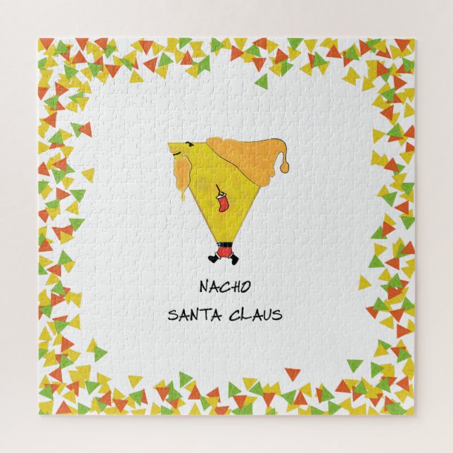 Nacho-Weihnachtsmann mit Chips (Vertikal)