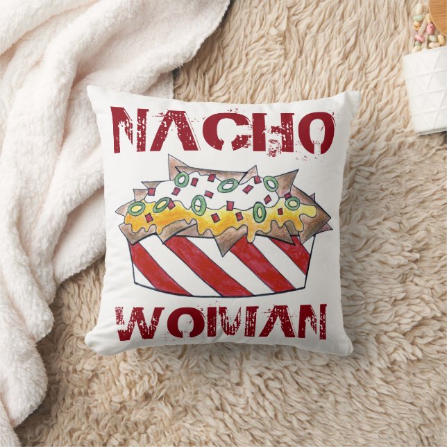 Nacho Woman Funny Feinschmecker Feminist Nachos Ch Kissen (Decke)