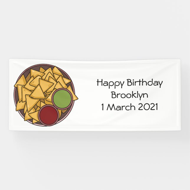 Nachos-Cartoon-Abbildung Banner (Horizontal)