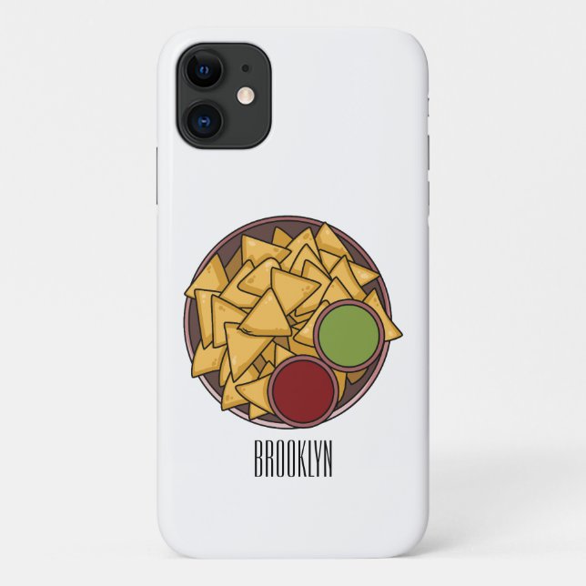 Nachos-Cartoon-Abbildung Case-Mate iPhone Hülle (Rückseite)