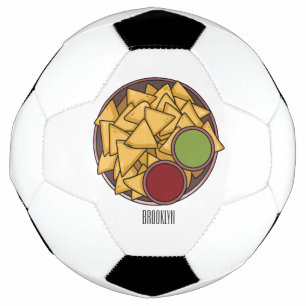Nachos-Cartoon-Abbildung Fußball
