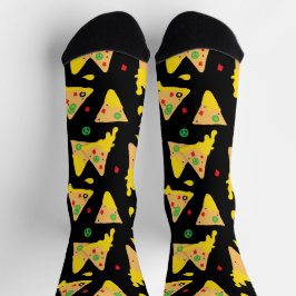 Nachos Chips Gemustert Socken