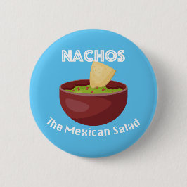 Nachos, der mexikanische Salat - Round Button