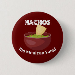 Nachos, der mexikanische Salat - Round Button
