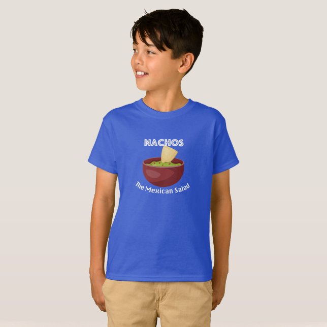 Nachos, La Salade Mexicaine - T-Shirt De Base Pour (Devant entier)