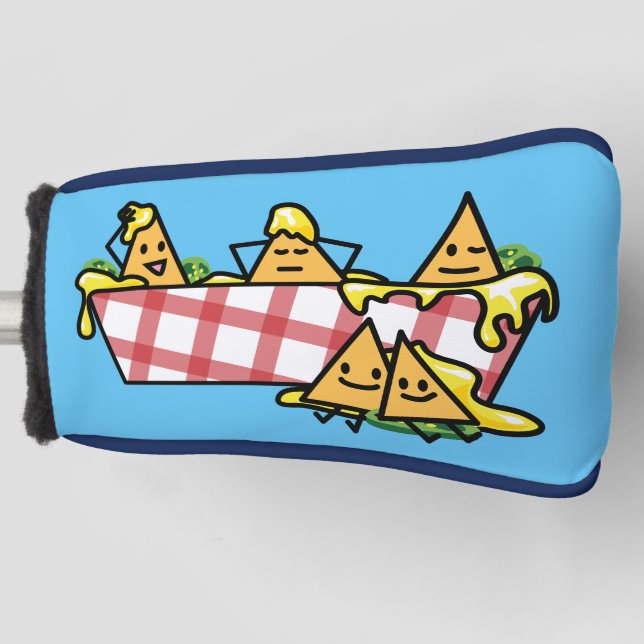 Nachos schmolzen KäseJalapenonacho-Tortilla-Chips Golf Headcover (Vorderseite)