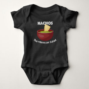 Nachos, The Mexican Salad - Baby Jersey Bodysuit Strampler
