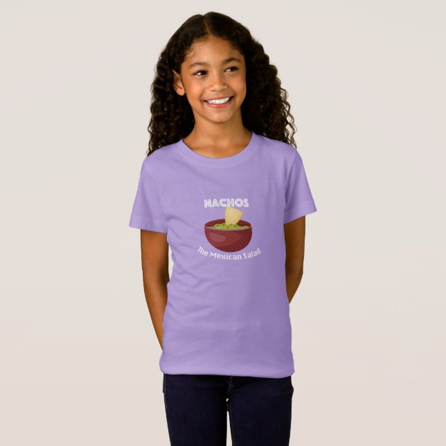 Nachos, The Mexican Salad - Girls' Fine Jersey T-S T-Shirt (Vorne ganz)