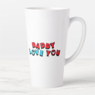 Nachricht, die Liebe für Väter ausdrückt Milchtasse