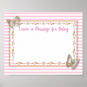 Nachricht für Baby, Baby Shooter Keepake Poster