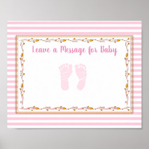 Nachricht für Baby, Baby Shooter Keepake Poster