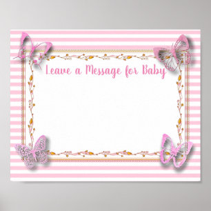 Nachricht für Baby, Baby Shooter Keepake Poster