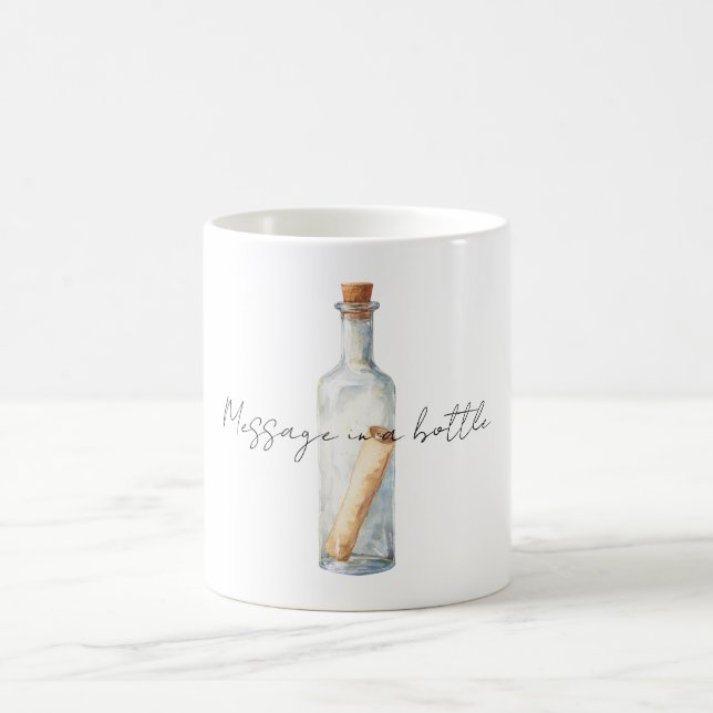 Nachricht in einer Flasche Kaffeetasse (Mittel)