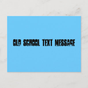 Nachricht "Old School" Postkarte