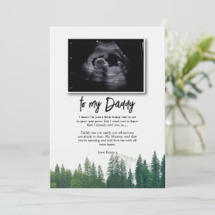 Nachricht von Bump an Daddy Vathers Day Sonogram Einladung
