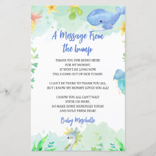 Nachricht von der Bump Summer Baby Shower