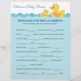 Nachrichten für Eltern, die als Ducksäcke aus Gumm