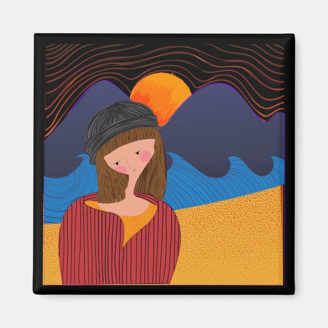 Nachrichten für Frauen Magnet (Vorne)