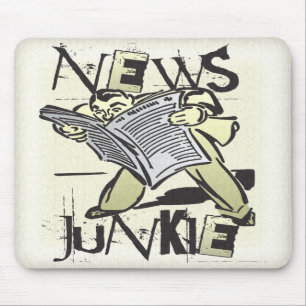 Nachrichten-Junkie Mousepad