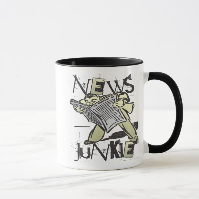 Nachrichten-Junkie Tasse (Rechts)