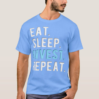 NACHRICHTENHANDEL eatsleepInvestRepeat T-Shirt