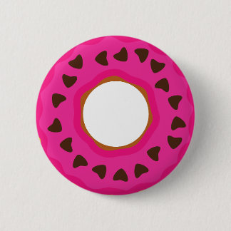 Nachspeise,Donut,Donut mit Glasur und Schokolade Button
