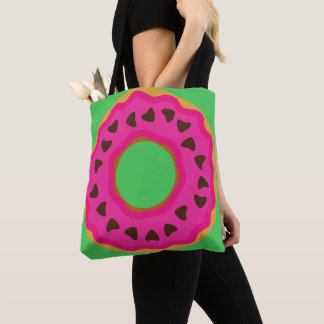 Nachspeise,Donut,Donut mit Glasur und Schokolade,M Tasche