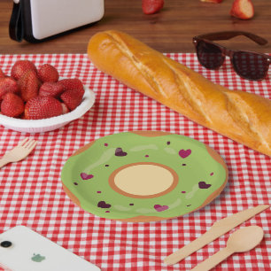 Nachspeise,Donut,Donut,zerbrich mein Sommerherz, L Pappteller