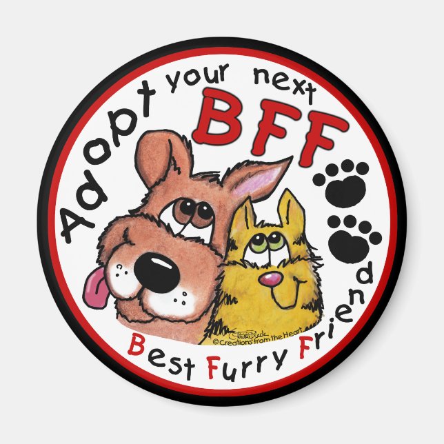 Nächste BESTE FREUNDIN adoptiert Magnet (Vorne)