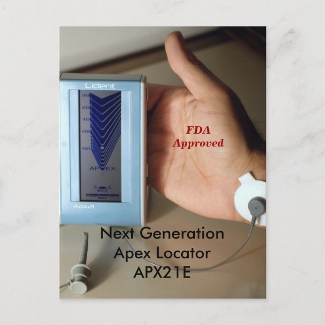 Nächste GenerationApex Locator APX21E. Hier. Jetzt Postkarte (Vorderseite)