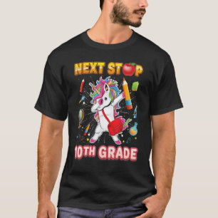 Nächste Station 10. Grade Dabbing Einhorn Zehnte T T-Shirt