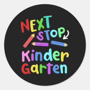 Nächster Kindergarten Kindergarten Abschluss 2025  Runder Aufkleber