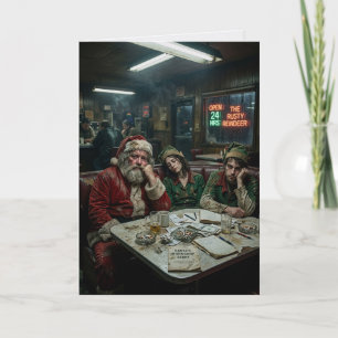 Nächstes Jahr strenger, Santa Weihnachten Karte