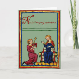 Nächstes Mal achten Feiertagskarte