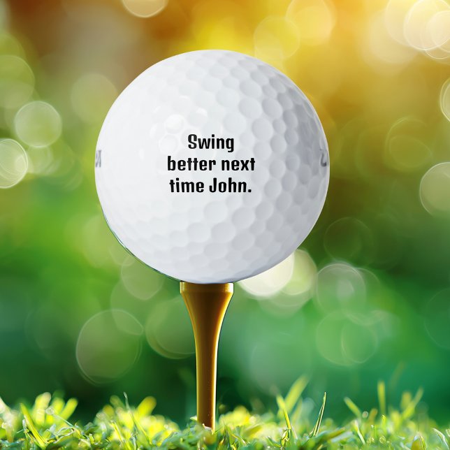 Nächstes Mal besser schwingen John, Funny, Persona Golfball (Von Creator hochgeladen)