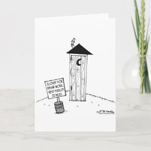 Nächstes Outhouse 22 Meilen Cartoon Outhouse Karte