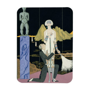 Nacht, 1925 (pochoir print) magnet