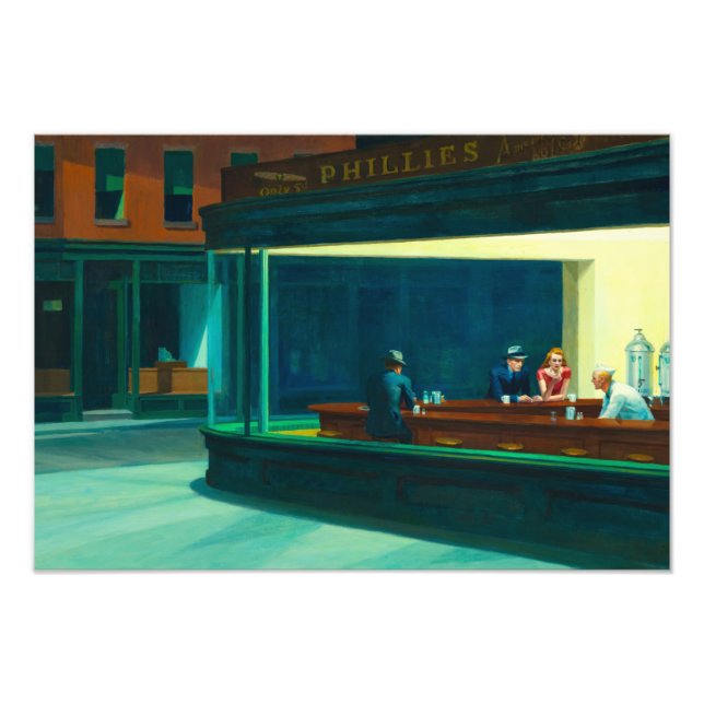 Nacht, 1942 von Edward Hopper Fotodruck (Vorne)