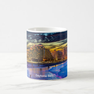 Nacht am Daytona Beach Kaffeetasse